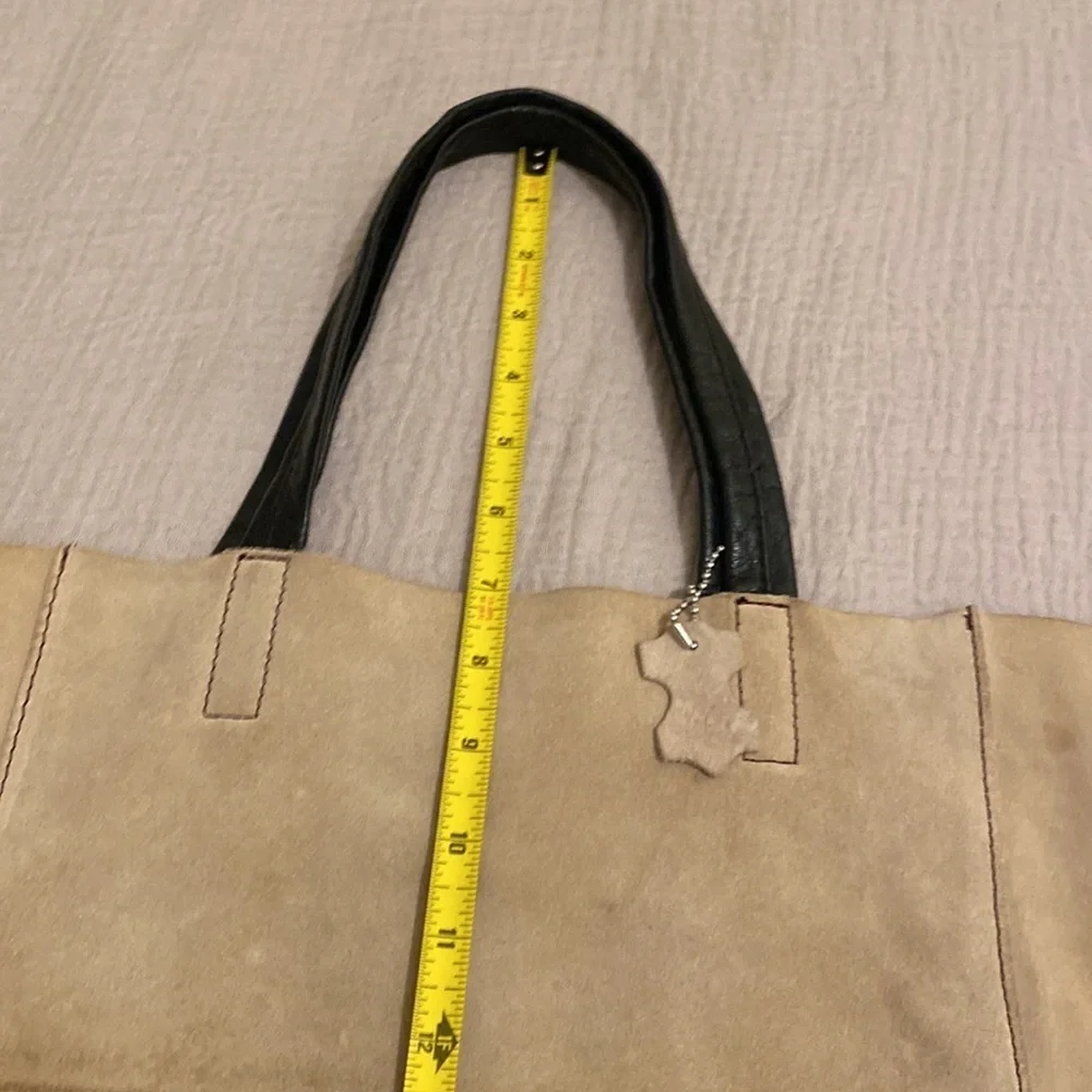 H&M color block soft tote bag . - Picture 3 of 8